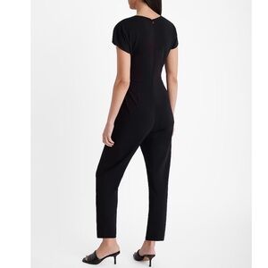 Express Tie Waist Straight Leg Jumpsuit
